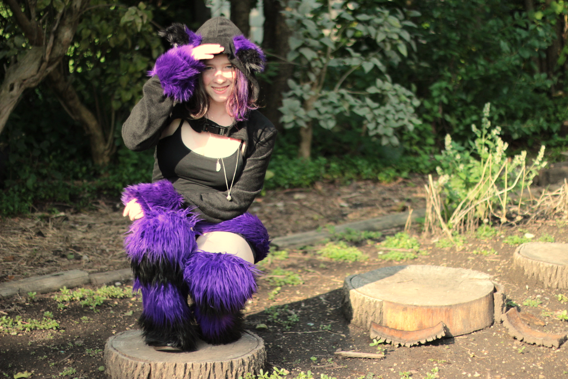 In furry gear