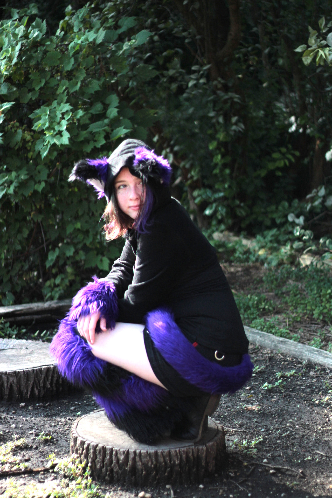 In furry gear